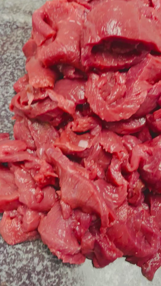 Edelgulasch in Streifen